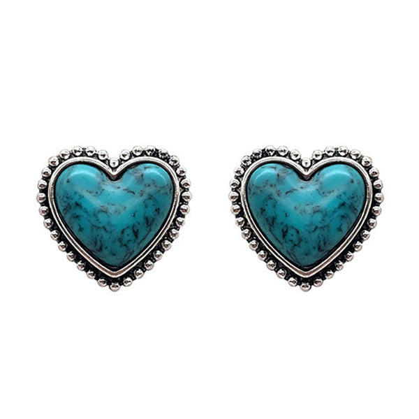 Heart Stud Earrings