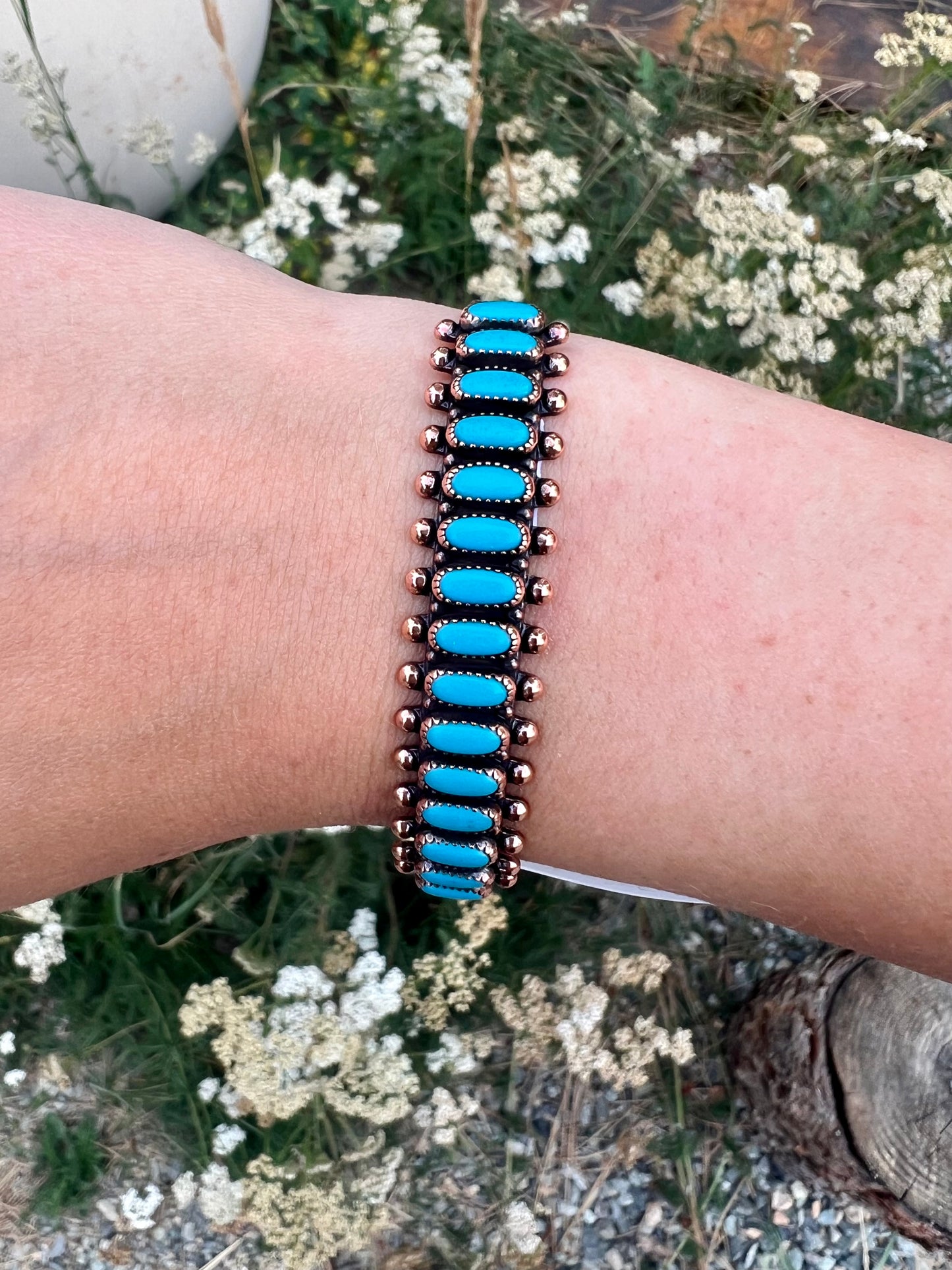 Western Turquoise Copper Bracelet