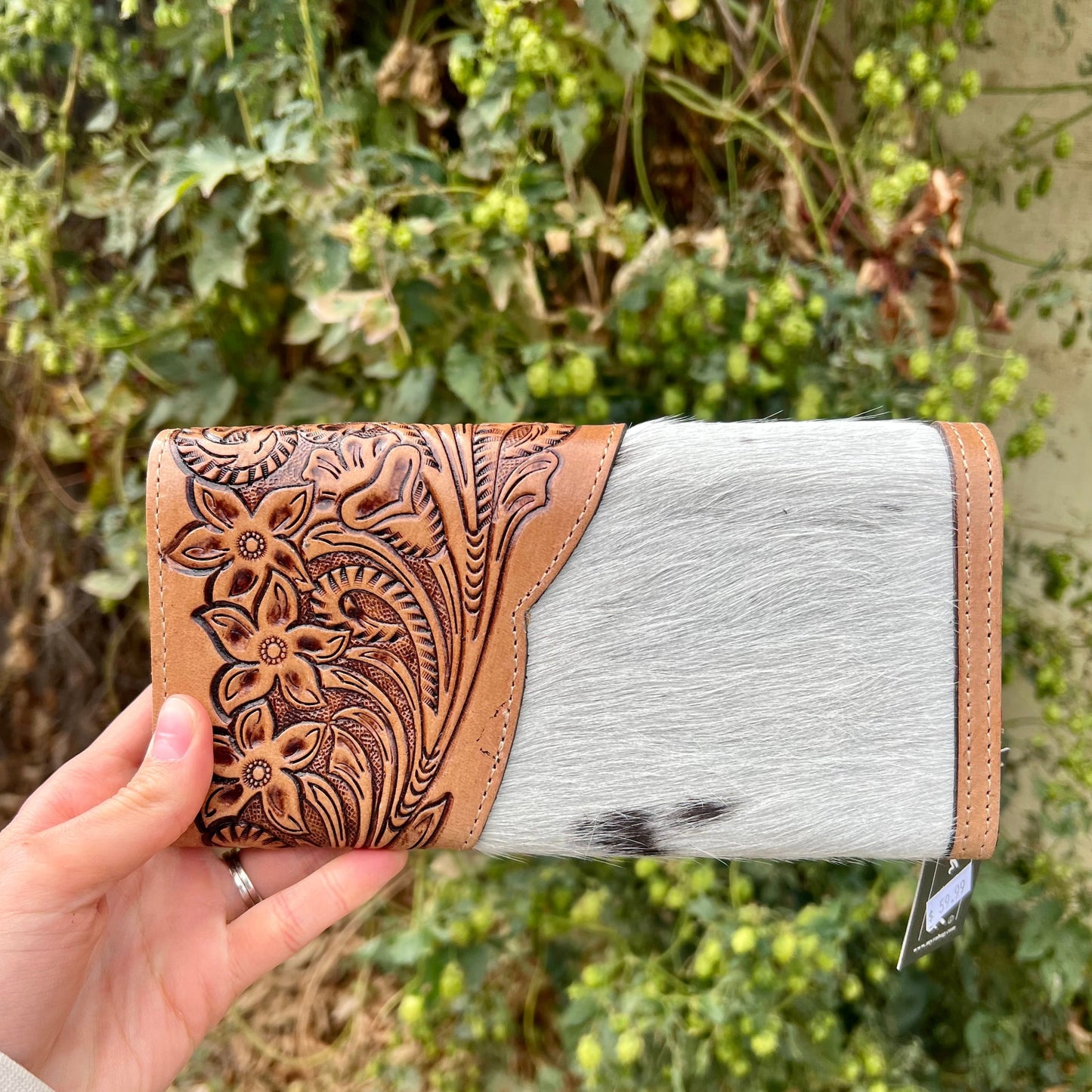 Hand Tooled Floral Wallet