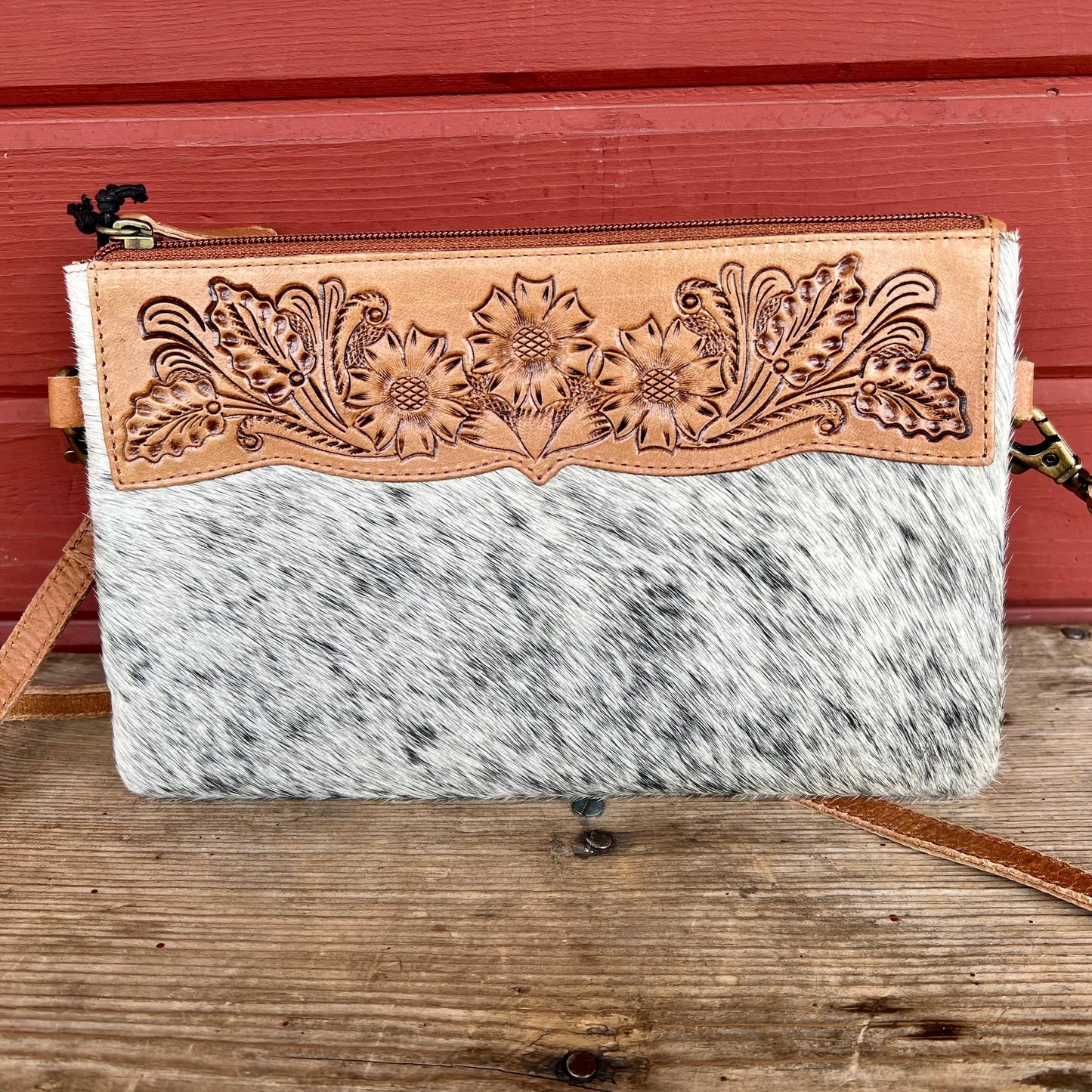 Small Handtooled Crossbody