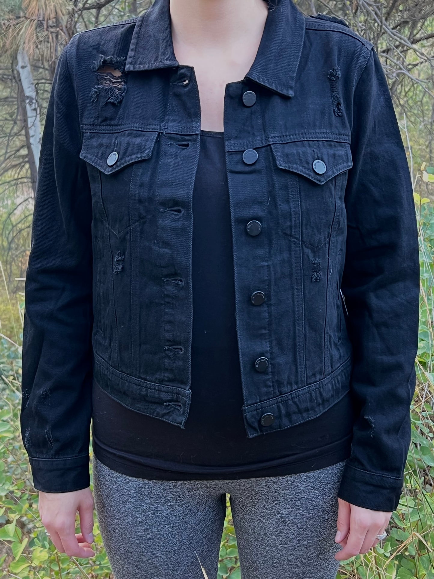 Distressed Denim Jacket
