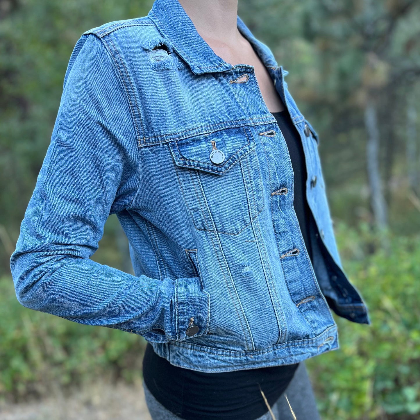 Distressed Denim Jacket