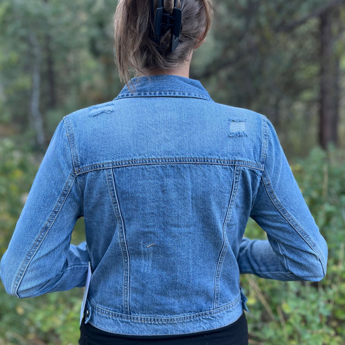 Distressed Denim Jacket