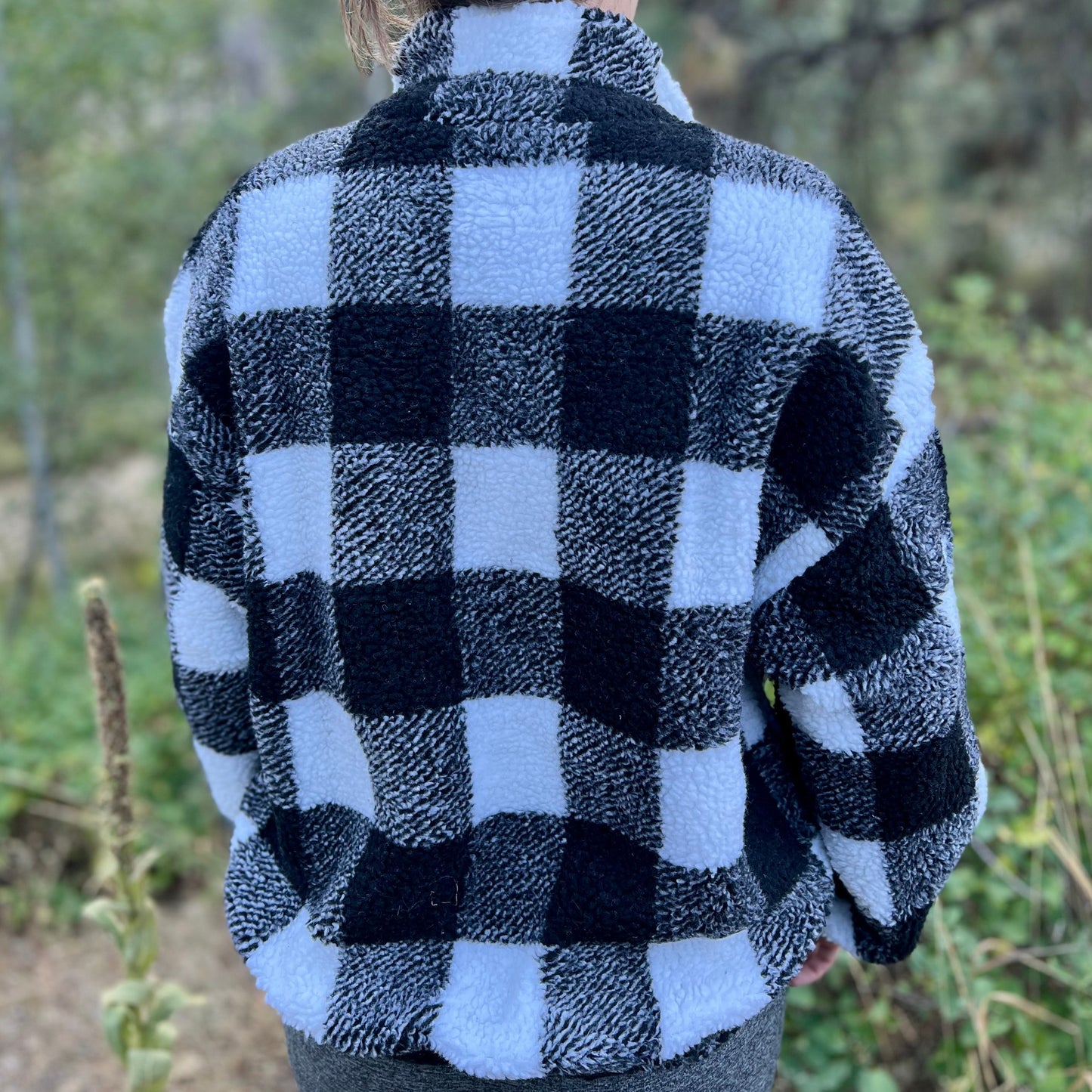 Plaid Quarter Zip Pullover
