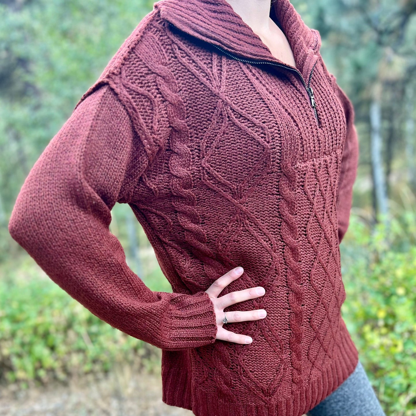 Cable Knit Tunic Sweater