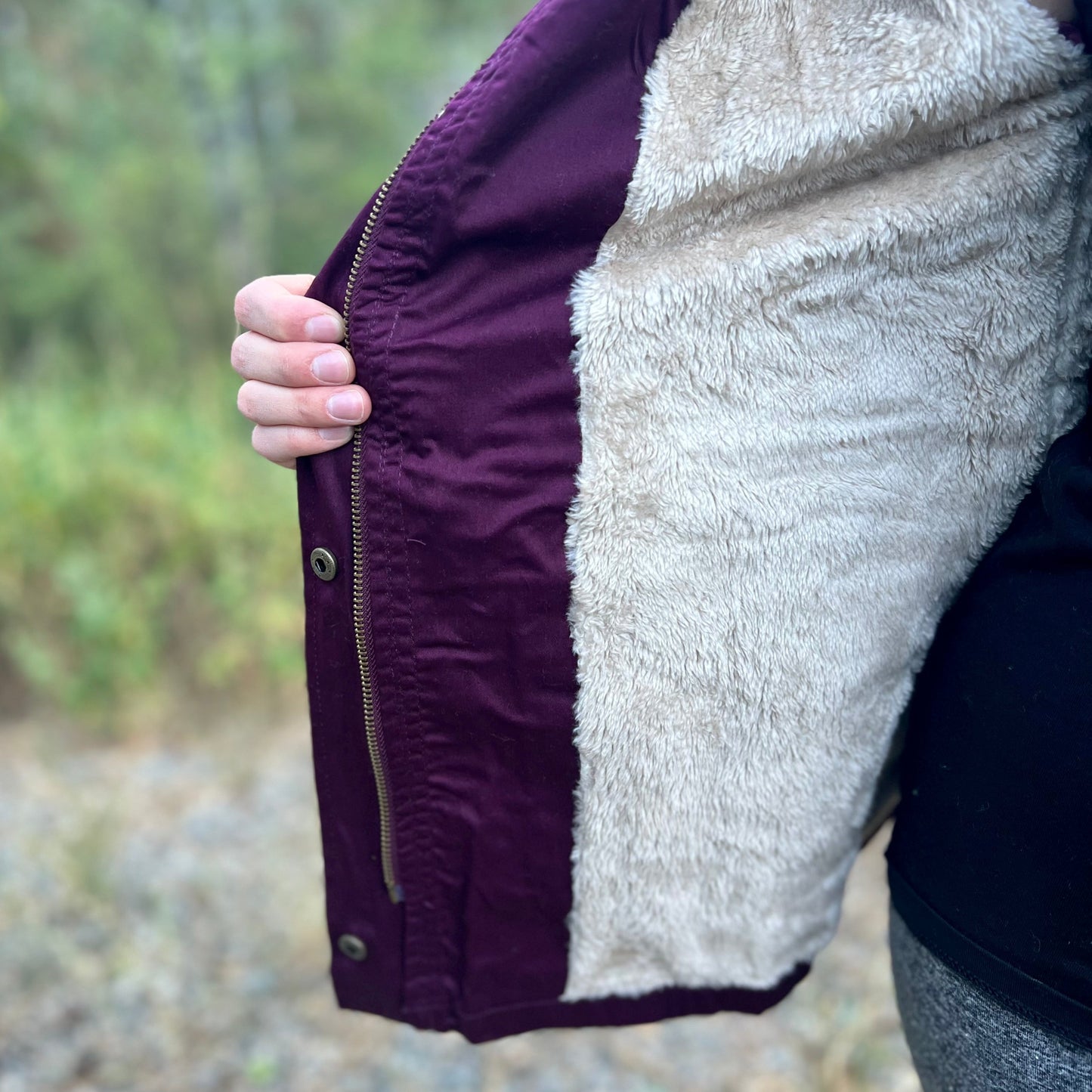 Sherpa Lined Purple Jacket