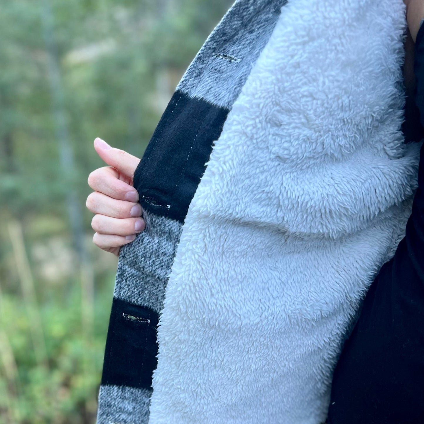Sherpa Lined Plaid Shacket