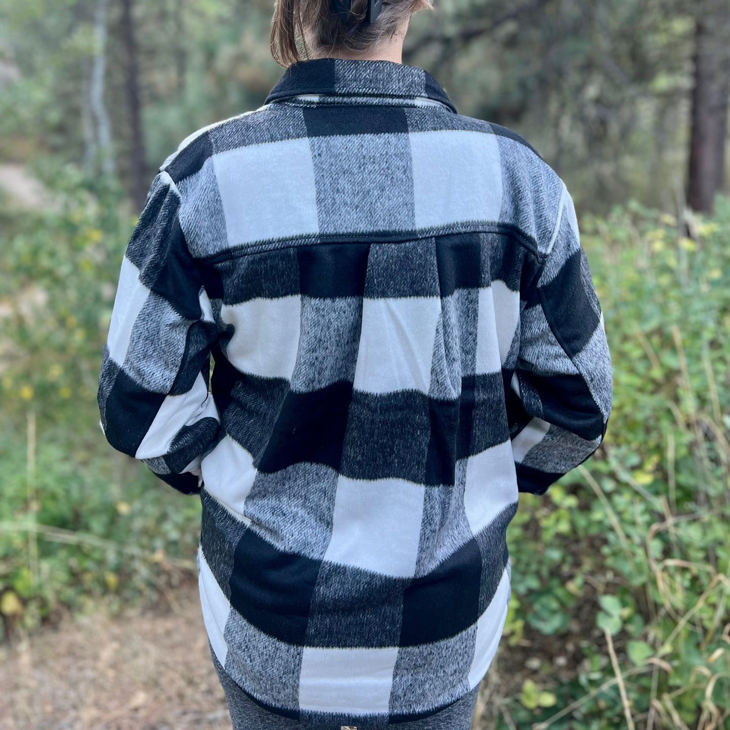 Sherpa Lined Plaid Shacket