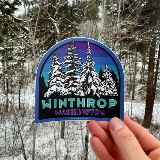 Snow Scene Sticker
