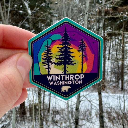 Watercolor Winthrop Sticker