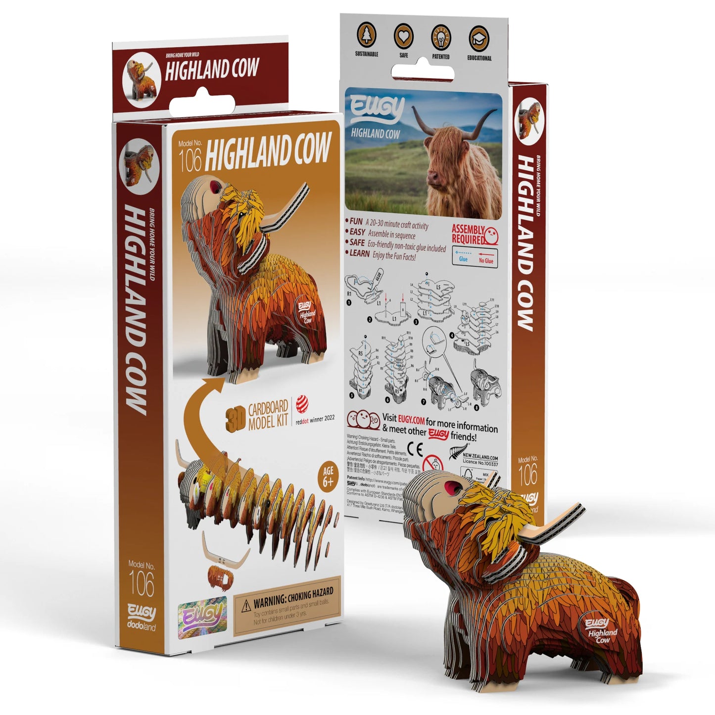 3D Highland Cow