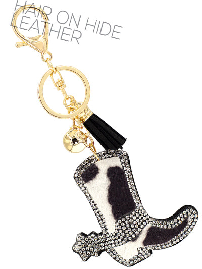 Leather Boot Keychain