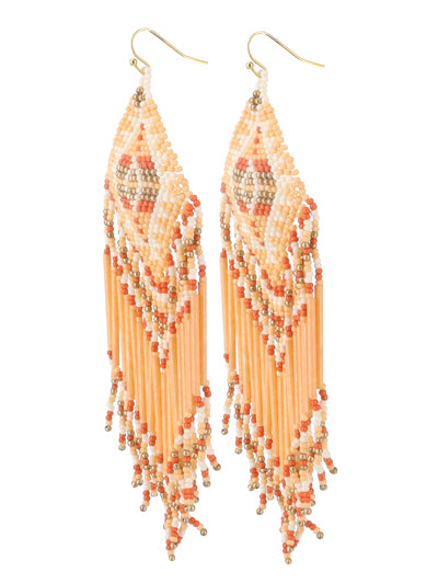 Seed Bead Long Earrings