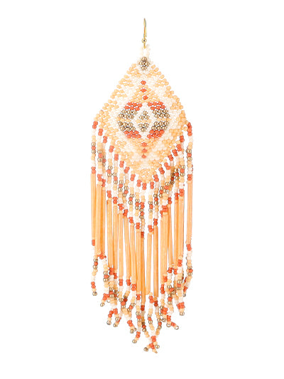 Seed Bead Long Earrings