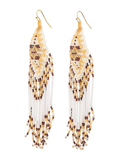 Seed Bead Long Earrings