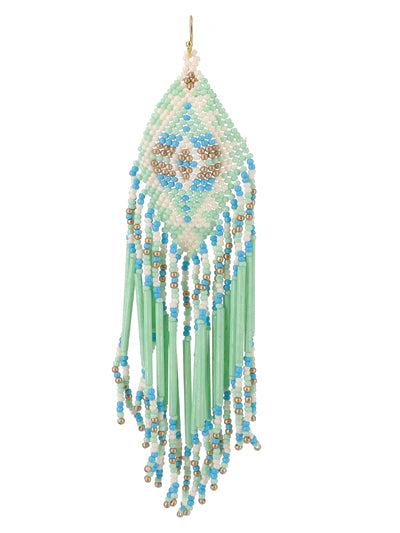 Seed Bead Long Earrings