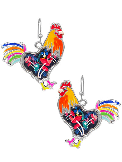 Rooster Earrings