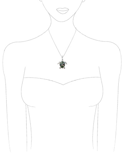 Abalone Turtle Necklace