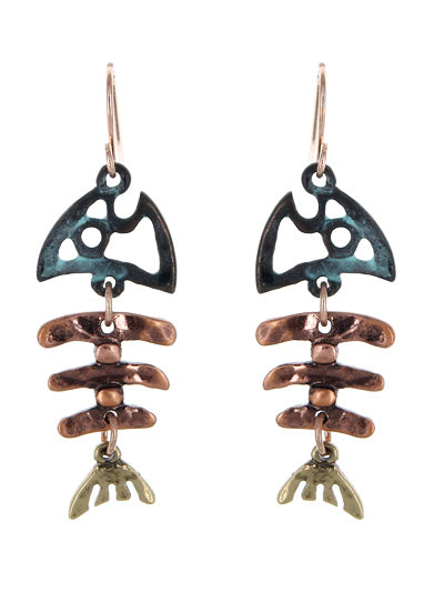 Fish Bone Earrings