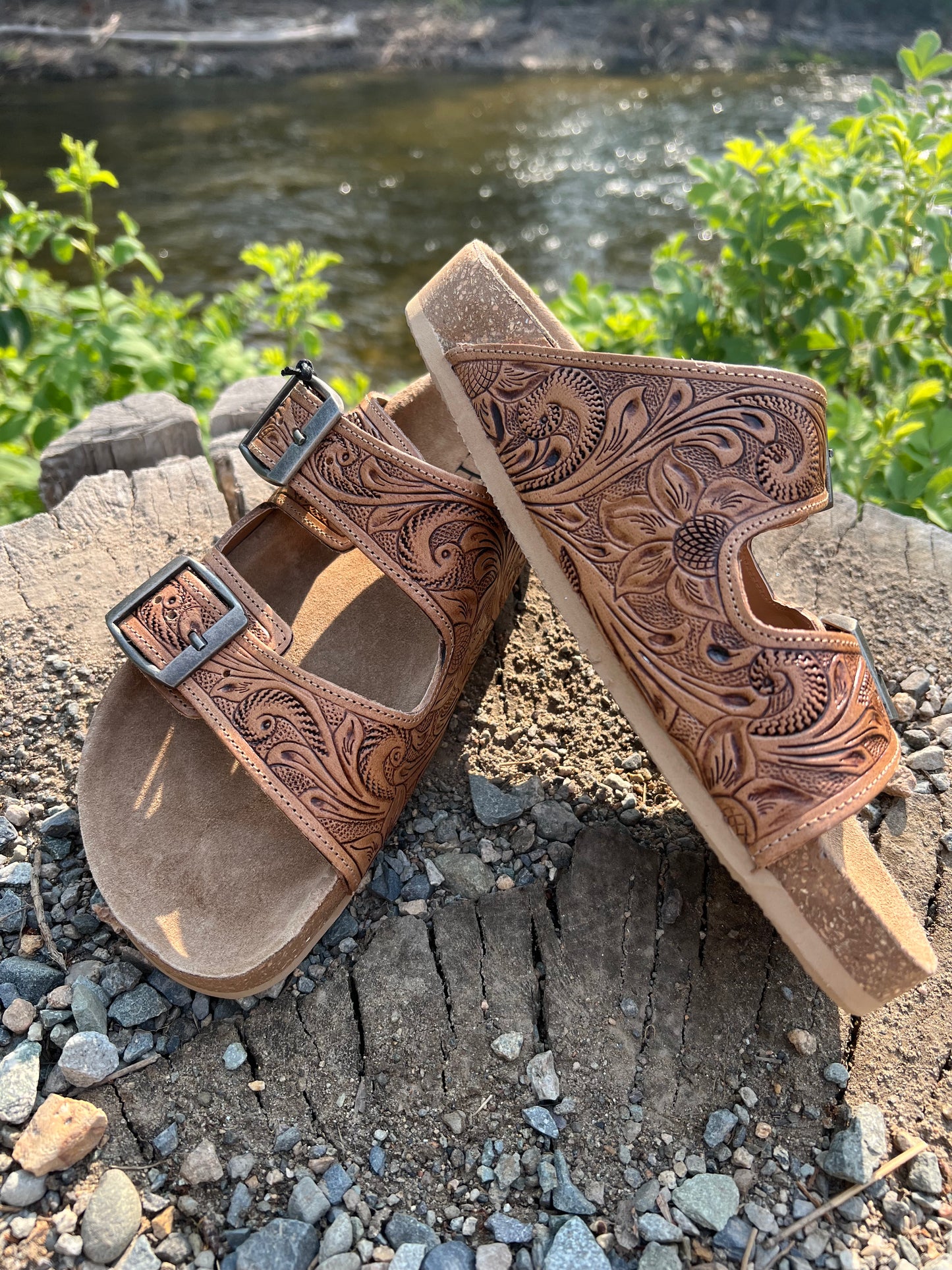 Tooled Sandals