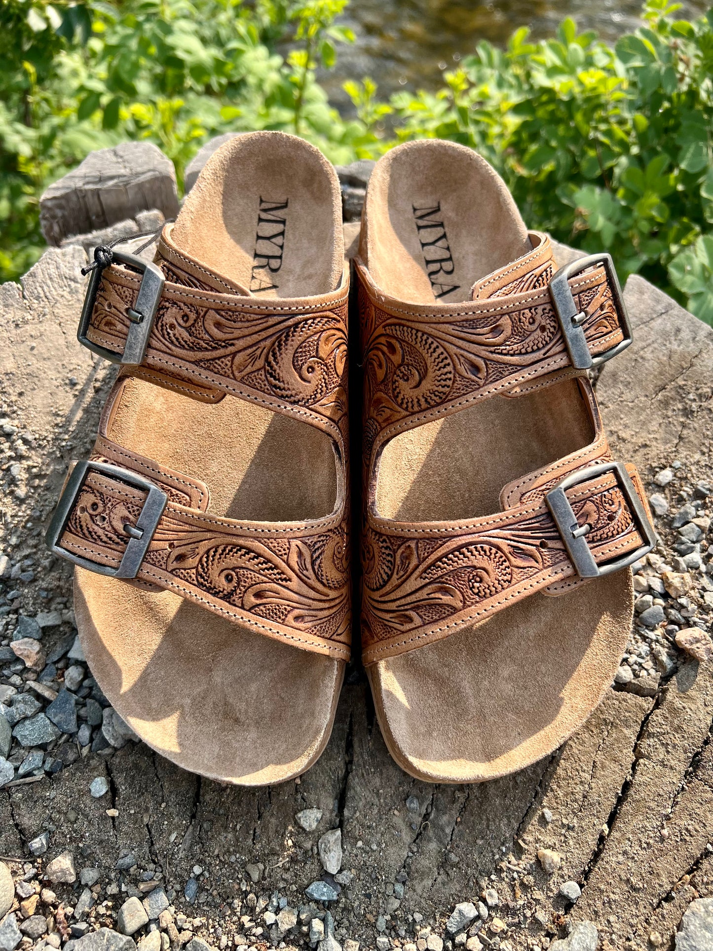 Tooled Sandals
