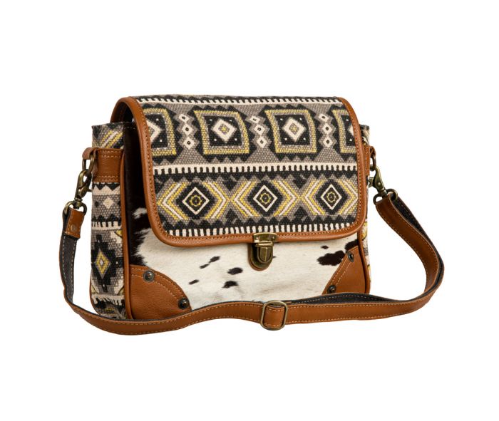 Messenger Bag with Cowhide