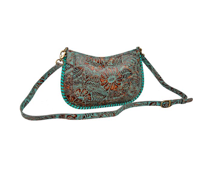 Floral Leather Bag