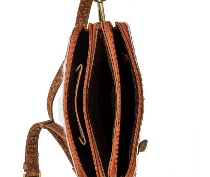 Leather and Cowhide Small Bag