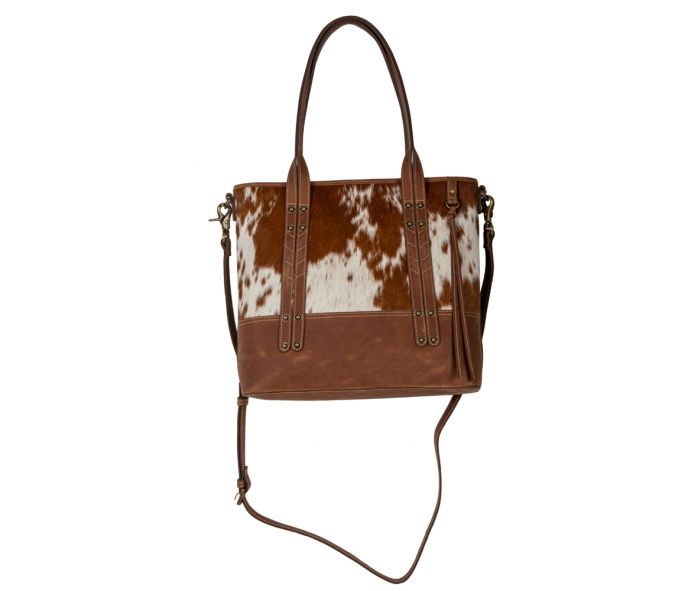 Leather and Cowhide Handbag