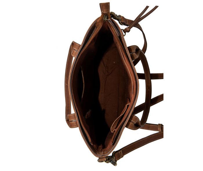 Leather and Cowhide Handbag