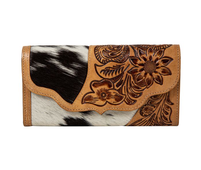 Hand Tooled Floral Wallet