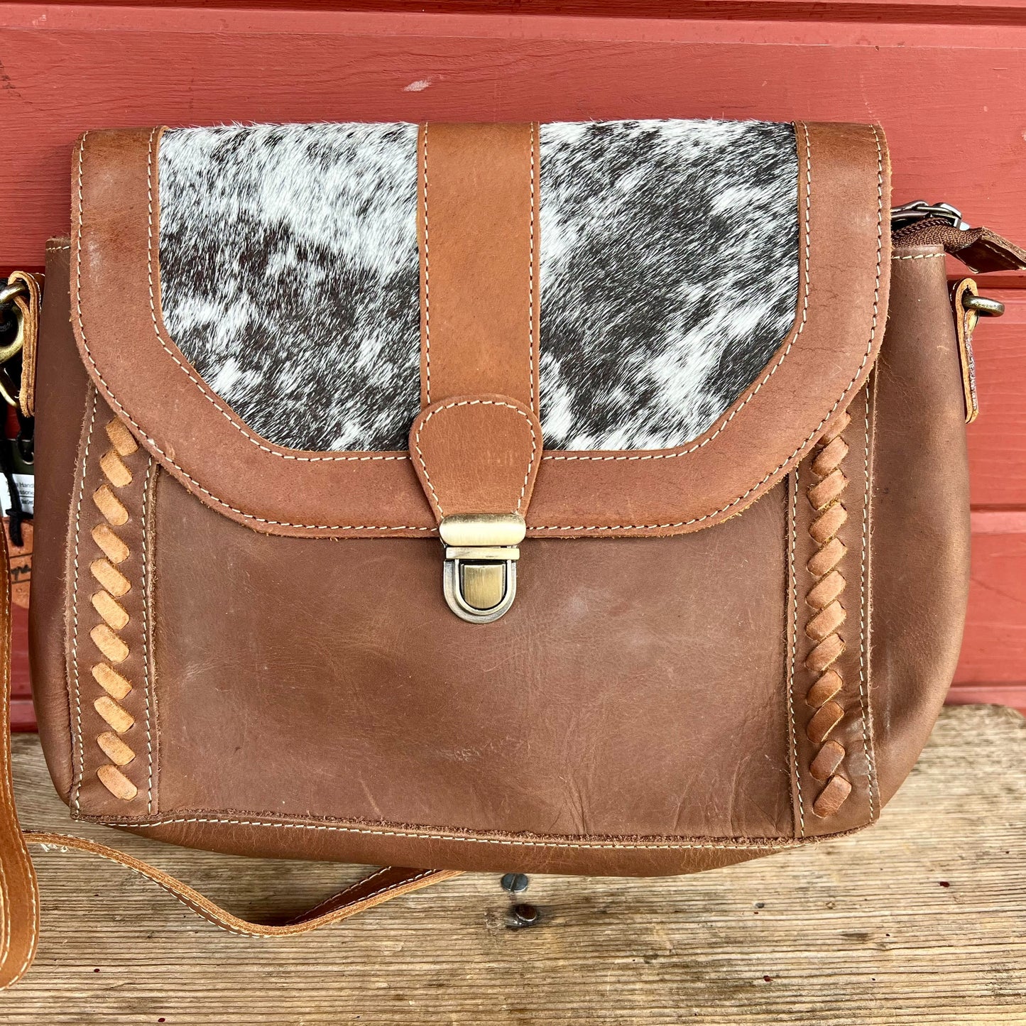 Leather and Hairon Bag