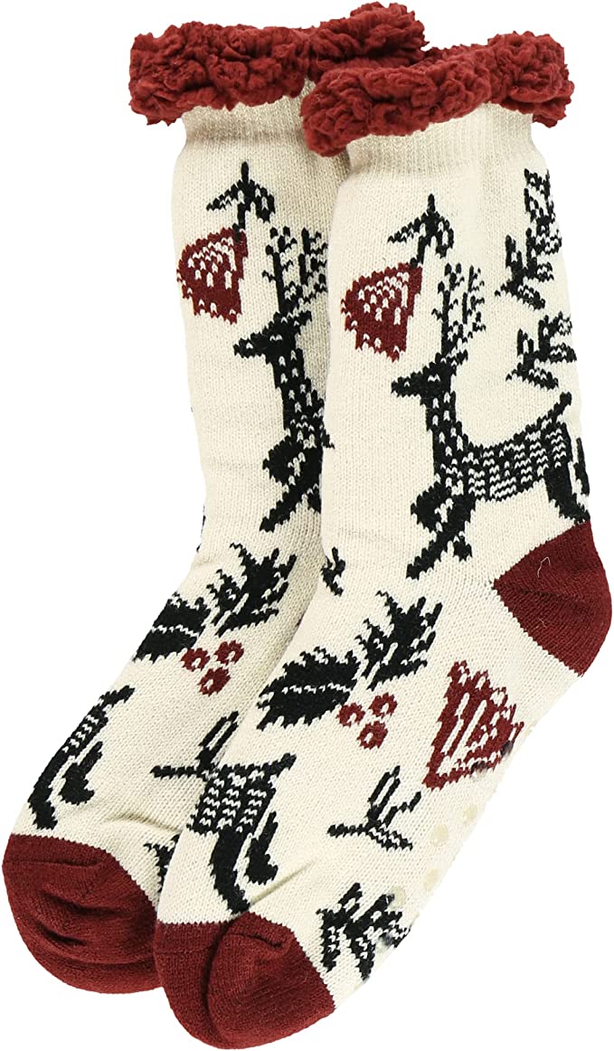 Silent Night Plush Socks