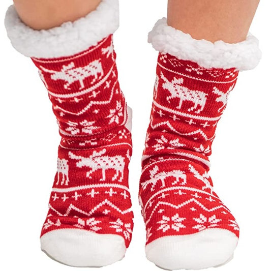Nordic Moose Plush Sock