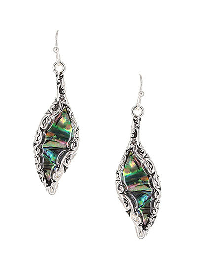 Abalone Filigree Earrings