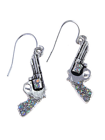 Pistol Dangly Earrings