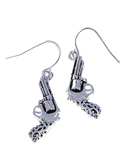 Pistol Dangly Earrings