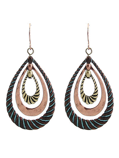 Layered Patina Earrings