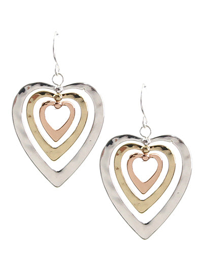 Heart Dangly Earrings