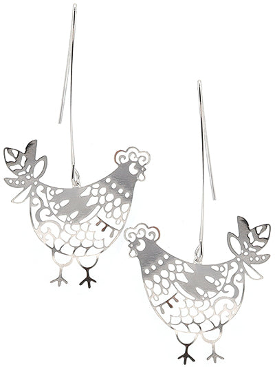 Chicken Earrings