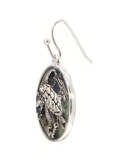 Turtle Abalone Earring