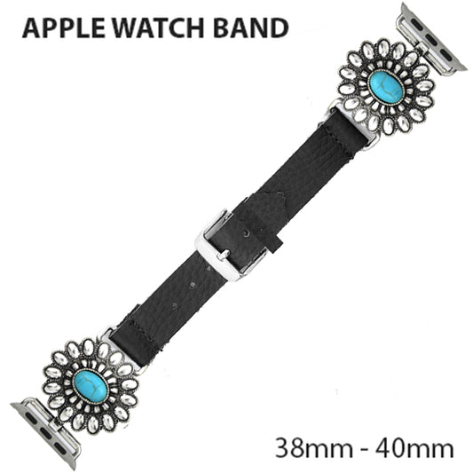 Turquoise Western Concho Watch Band