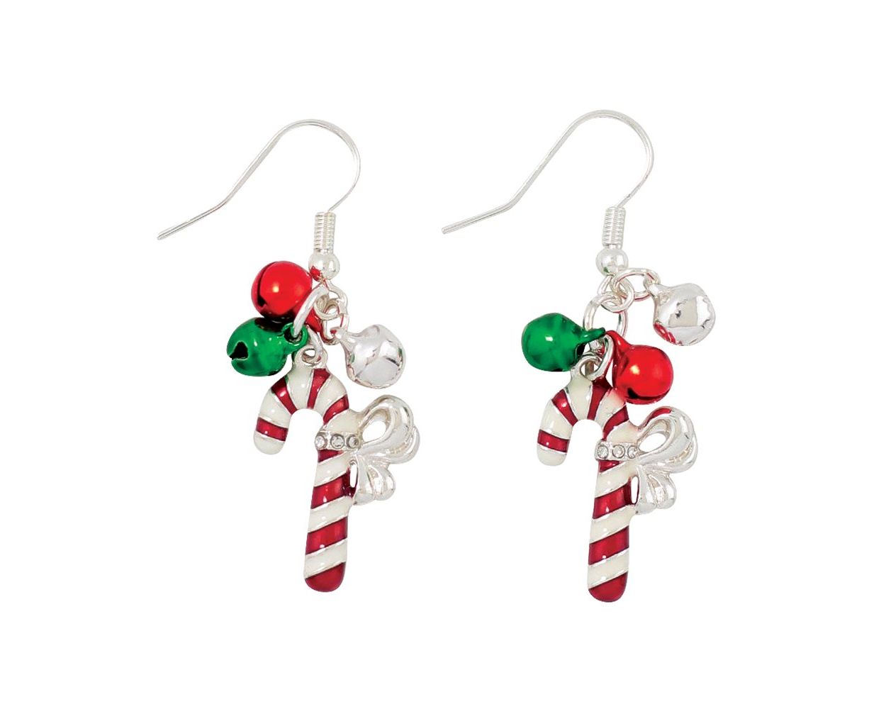 Candy Cane Jingle Earrings