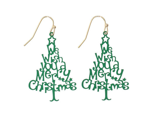 We Wish You A Merry Christmas Earrings