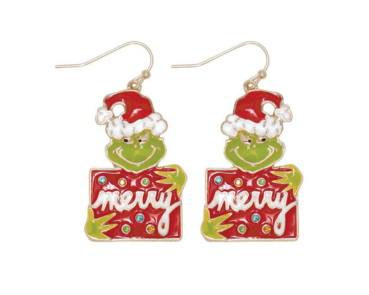 Merry From The Mean One Earrings