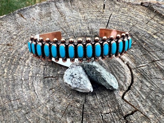 Western Turquoise Copper Bracelet