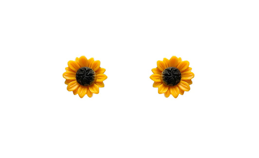 Stud Sunflower Earrings