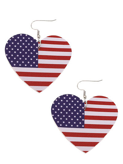 Heart USA Earrings