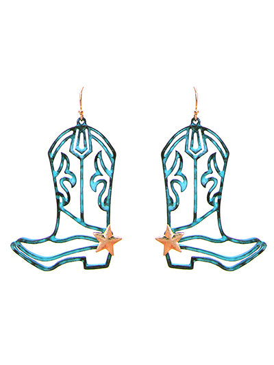 Western Boot Earrings