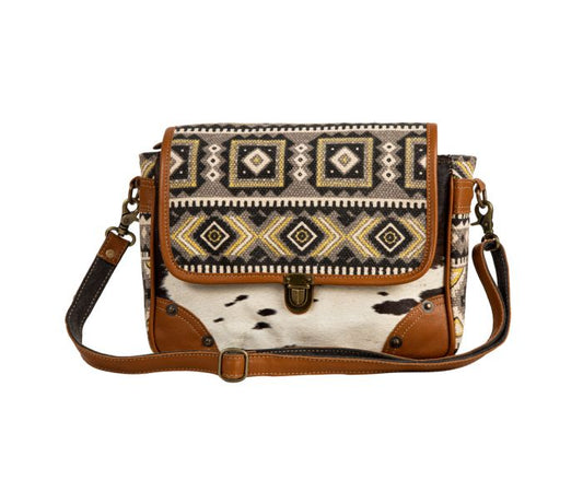 Messenger Bag with Cowhide